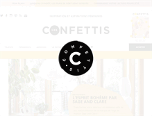 Tablet Screenshot of lesconfettis.com